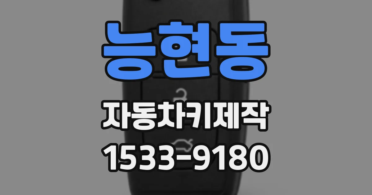 능현동 자동차키제작