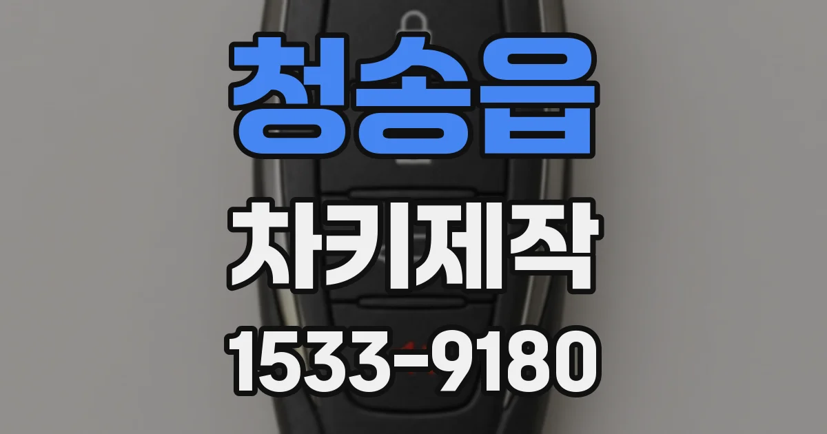 청송읍 차키제작