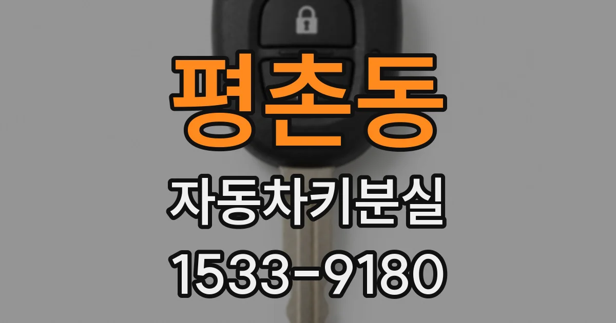 평촌동 자동차키분실