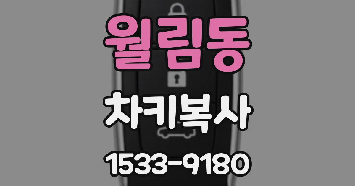 월림동 차키복사
