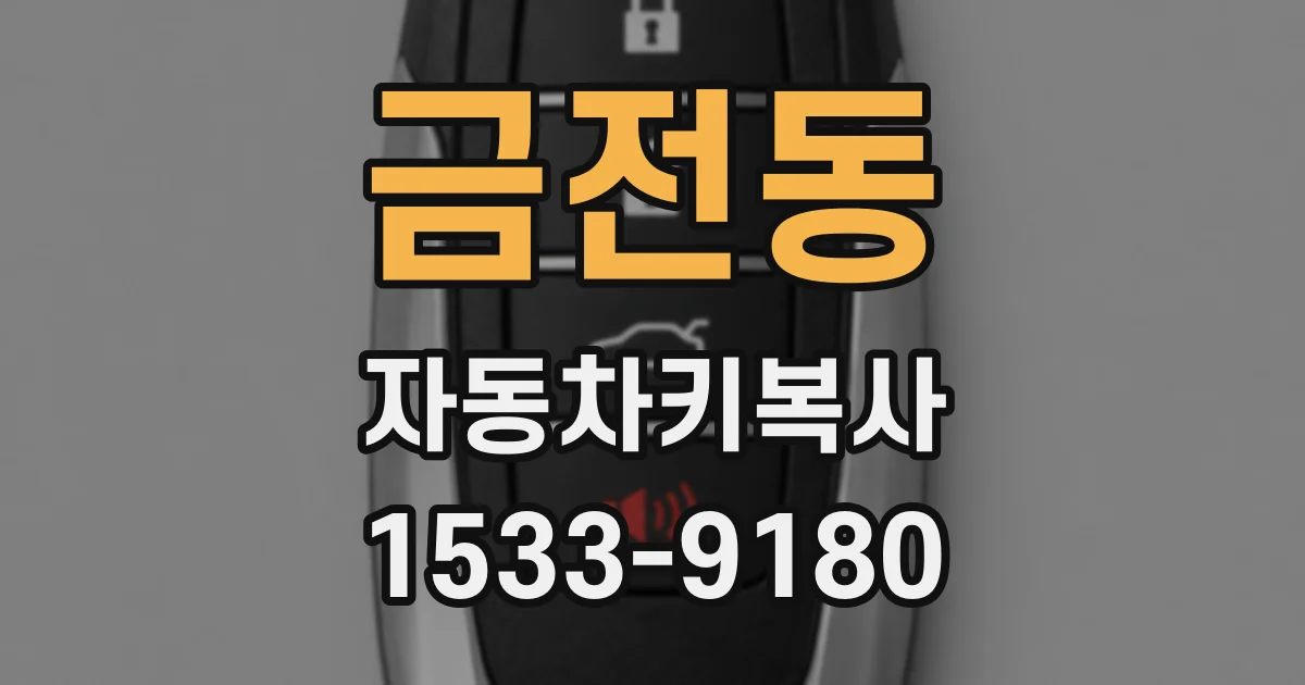 금전동 자동차키복사