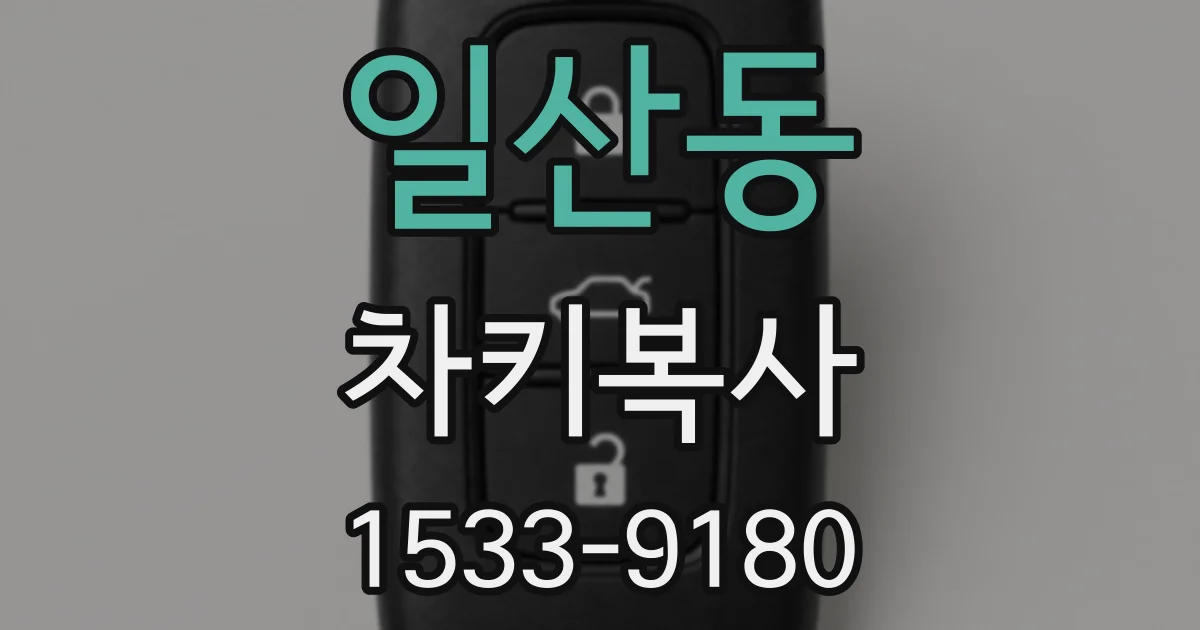 일산동 차키복사