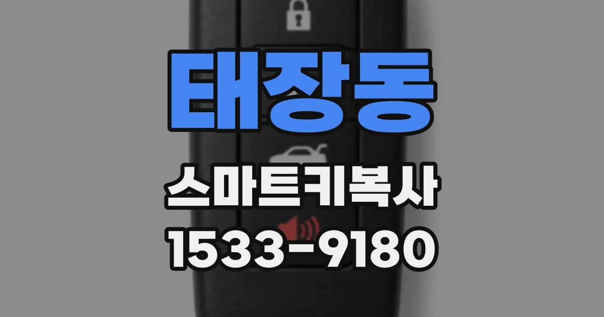 태장동 스마트키복사