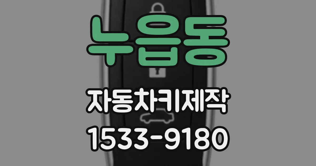 누읍동 자동차키제작