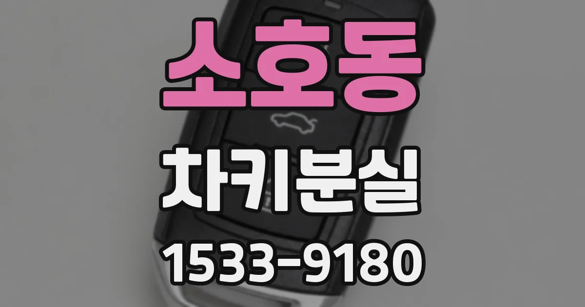 소호동 차키분실