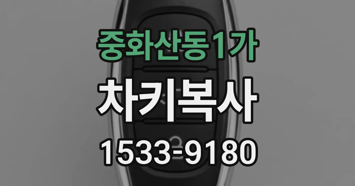 중화산동1가 차키복사