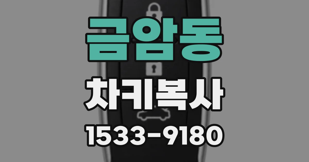 금암동 차키복사