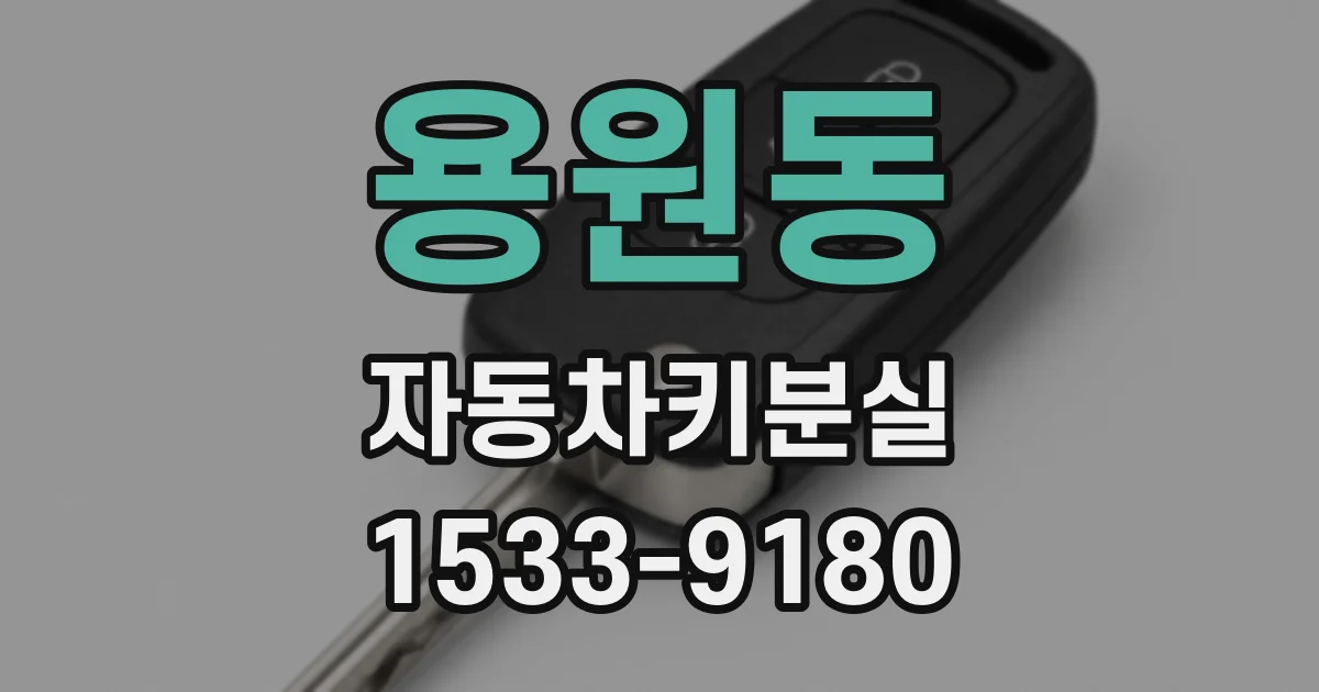 용원동 자동차키분실
