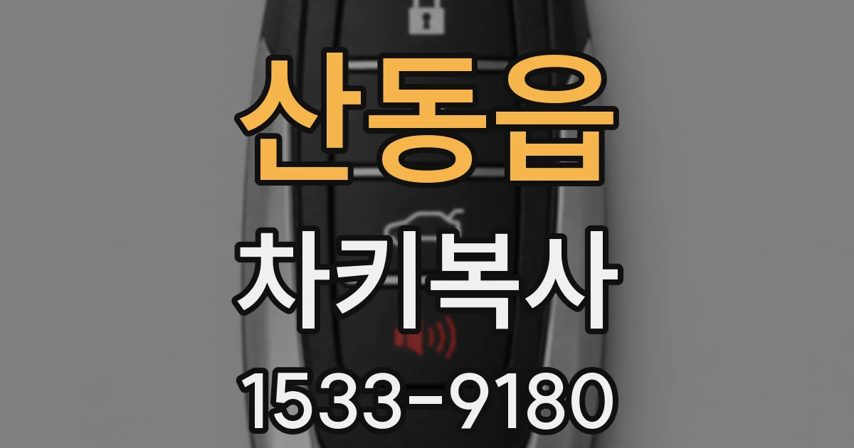 산동읍 차키복사