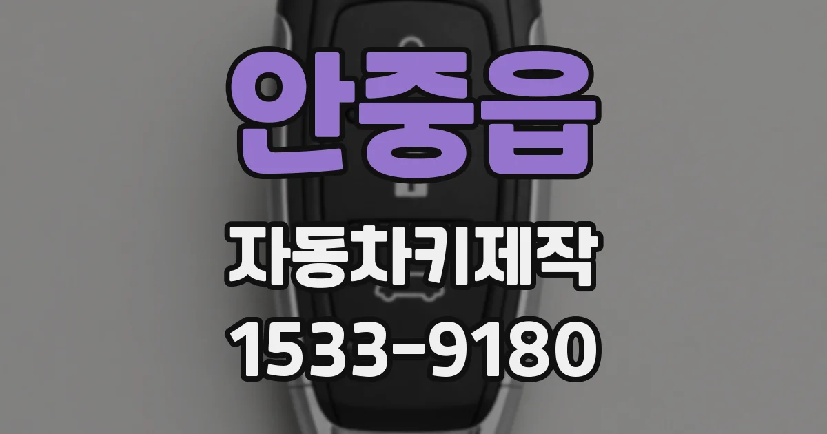 안중읍 자동차키제작