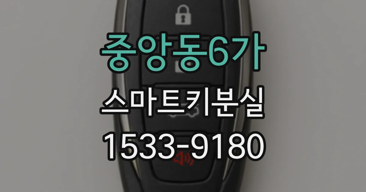 중앙동6가 스마트키분실
