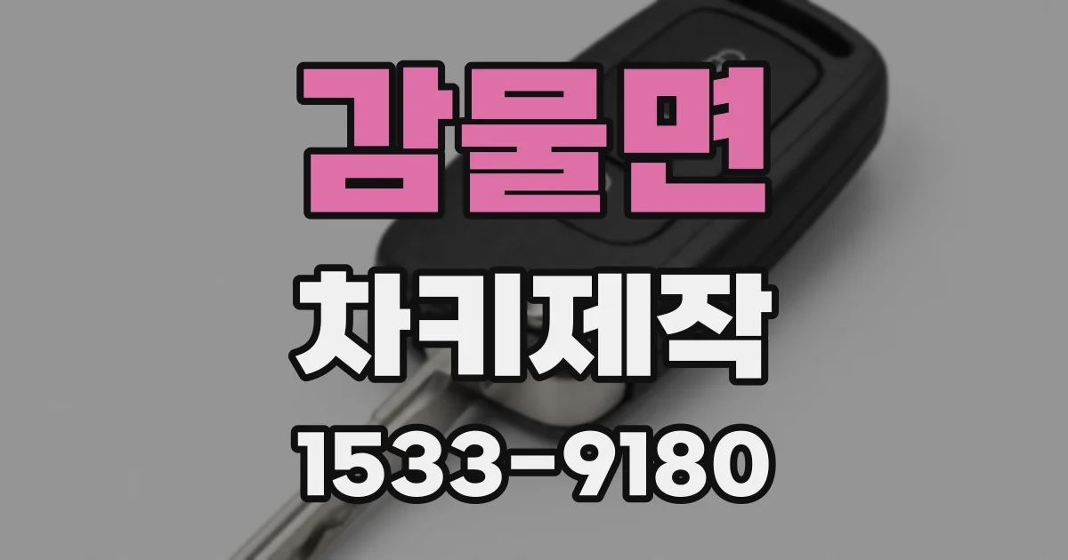 감물면 차키제작