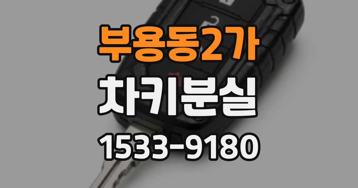 부용동2가 차키분실