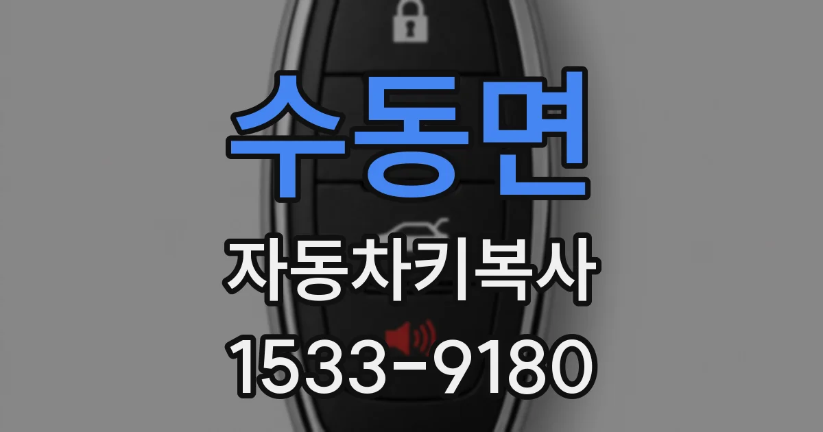 수동면 자동차키복사