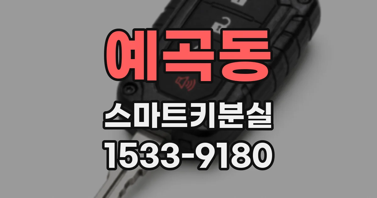 예곡동 스마트키분실