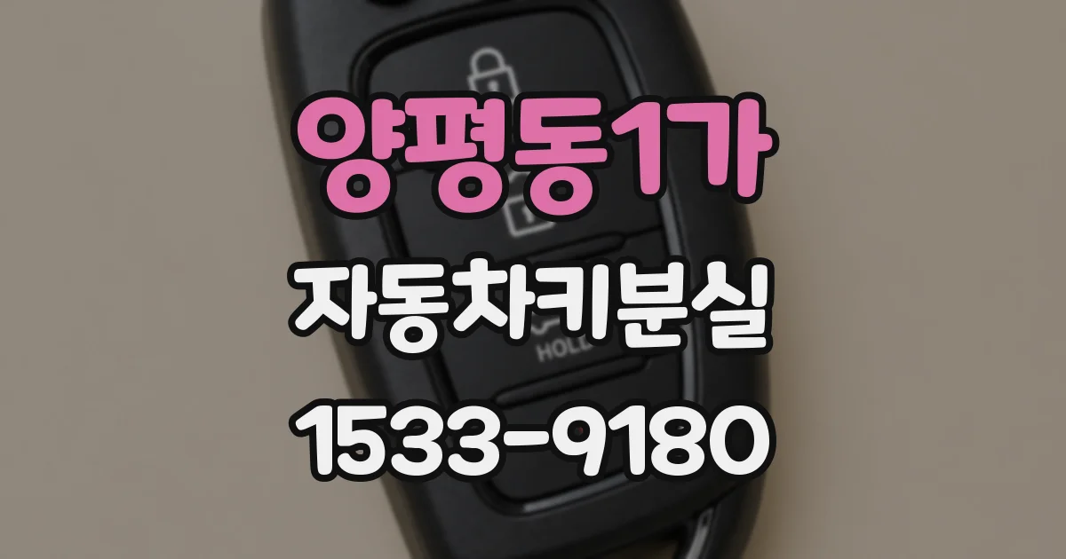 양평동1가 자동차키분실