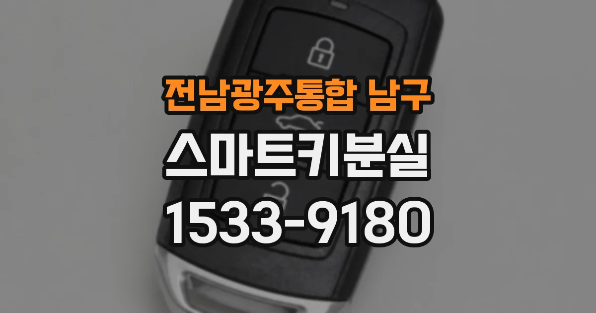 전남광주통합 남구 스마트키분실