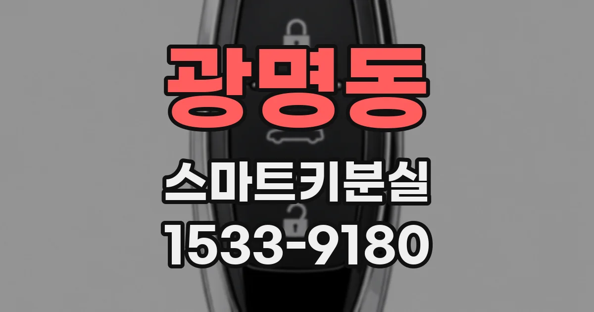 광명동 스마트키분실