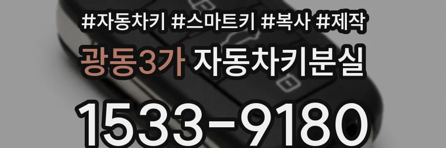 광동3가 자동차키분실