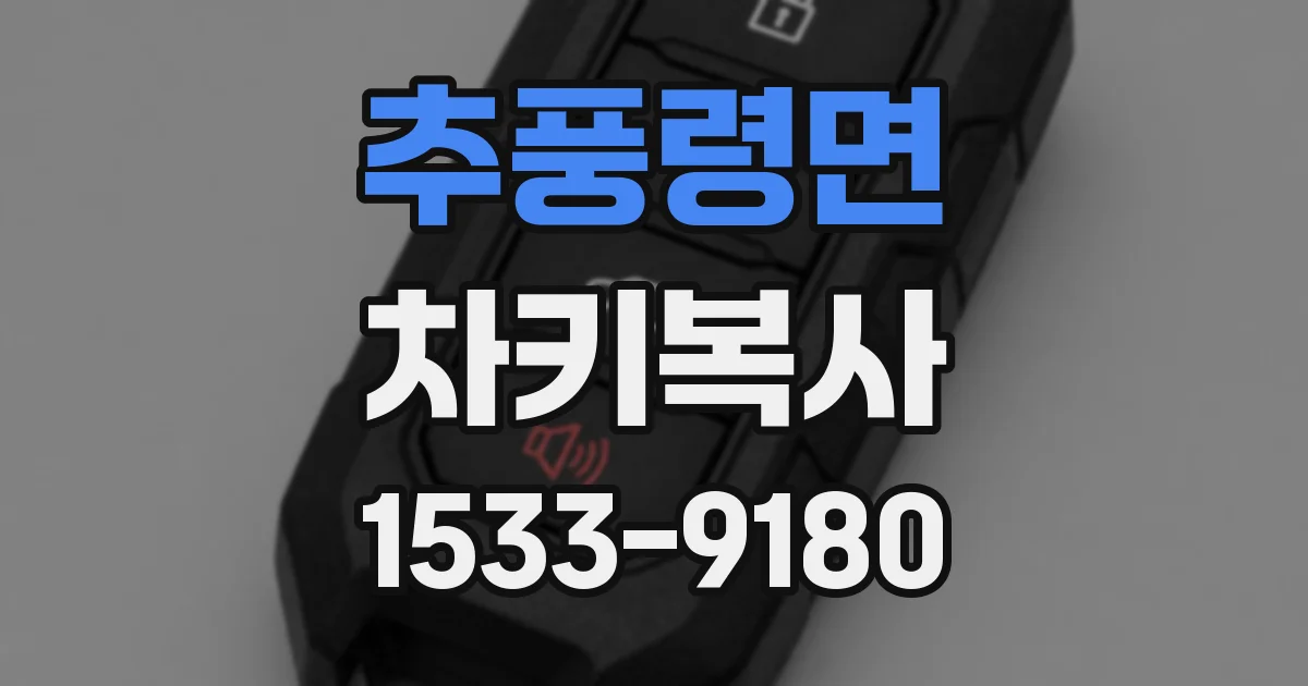 추풍령면 차키복사