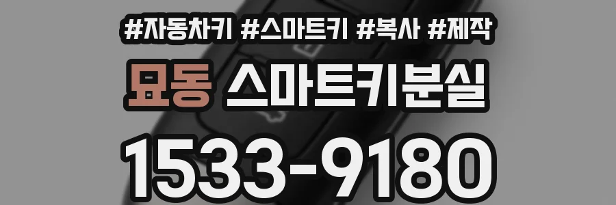 묘동 스마트키분실