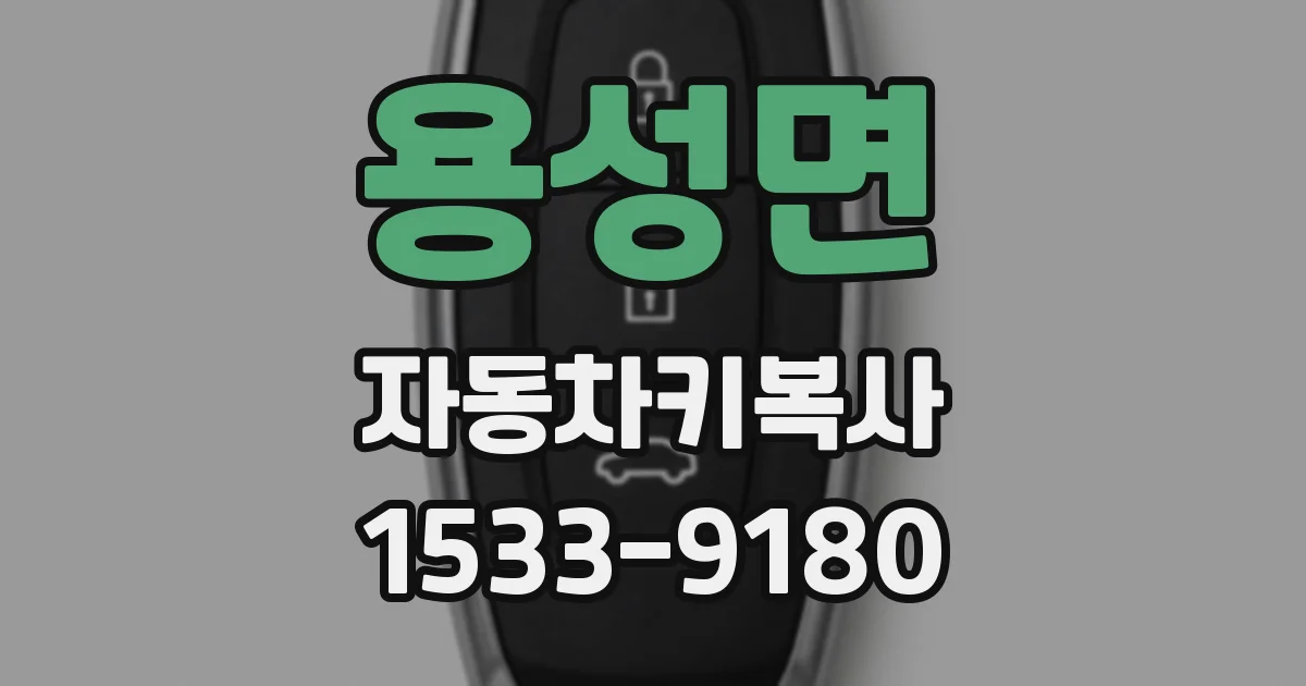 용성면 자동차키복사