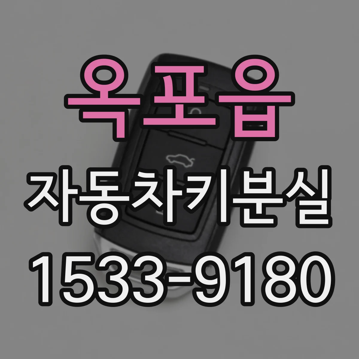 옥포읍 자동차키분실