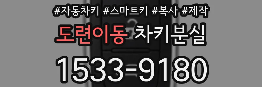 도련이동 차키분실