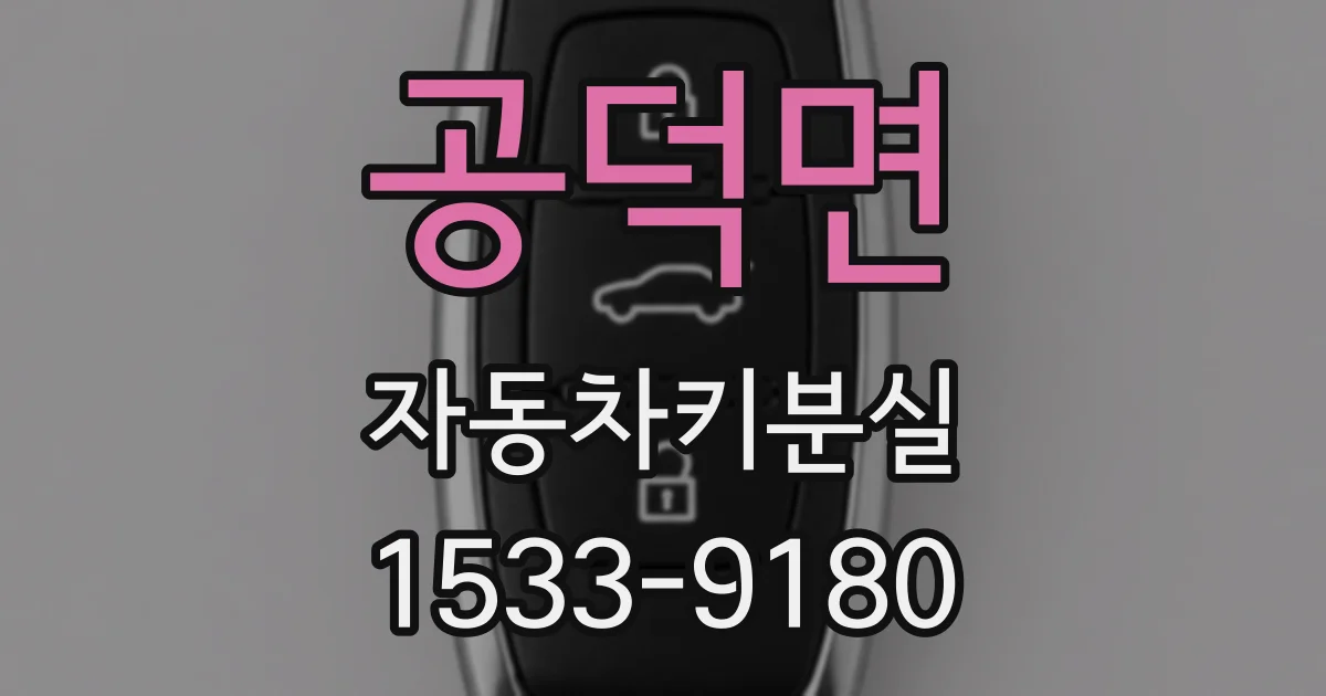 공덕면 자동차키분실