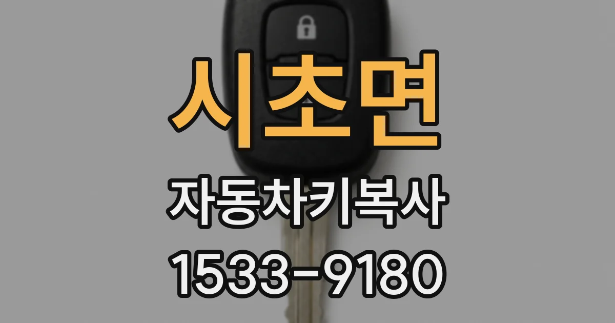 시초면 자동차키복사