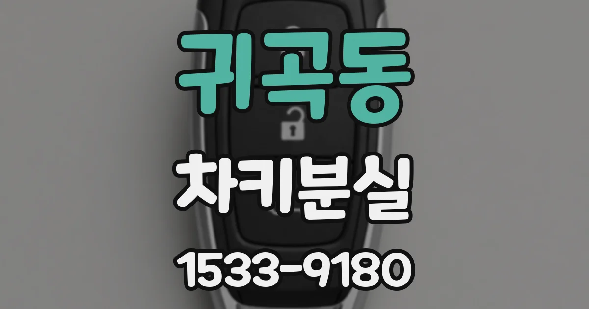 귀곡동 차키분실