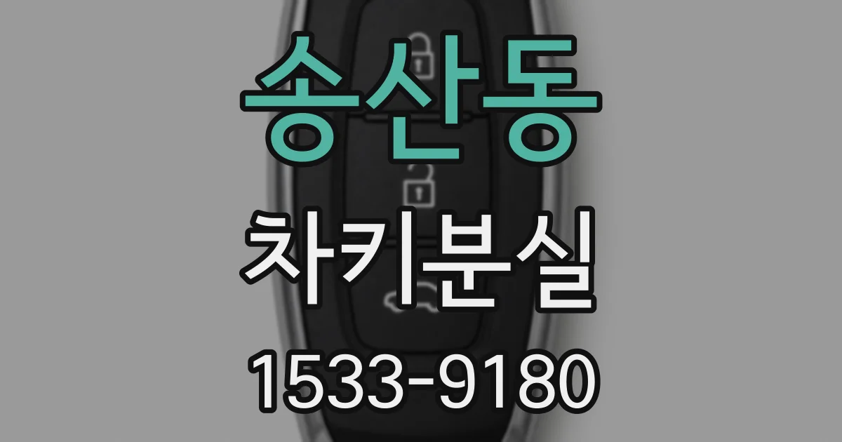 송산동 차키분실