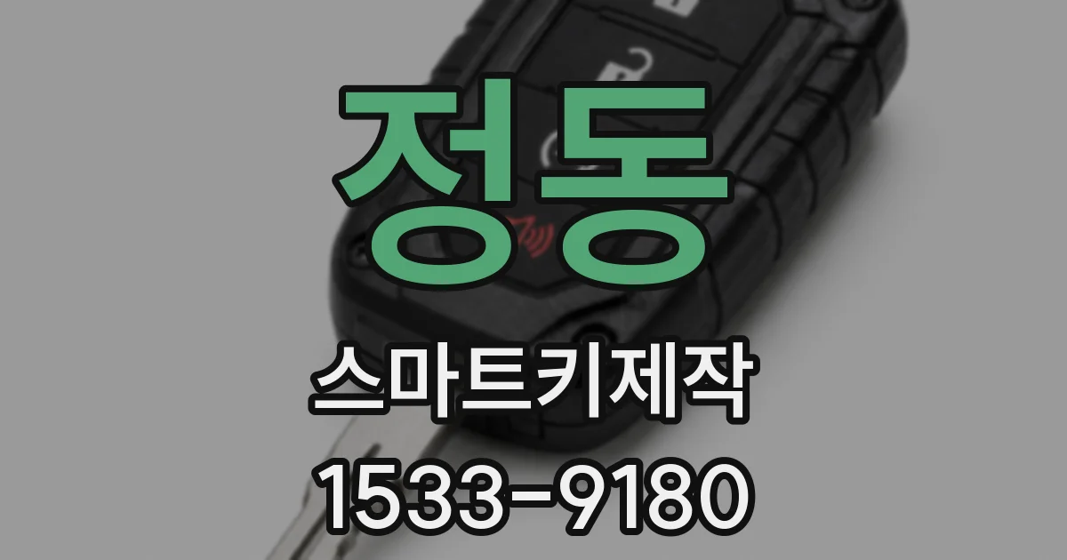 정동 스마트키제작