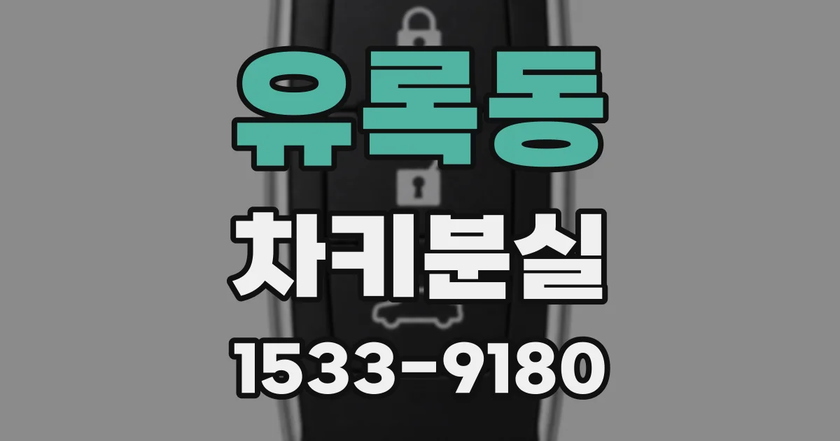 유록동 차키분실