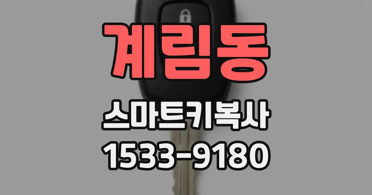 계림동 스마트키복사