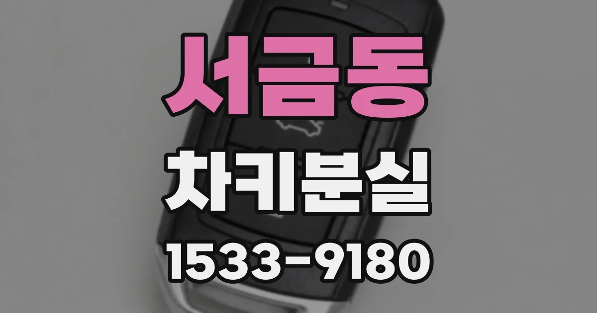 서금동 차키분실