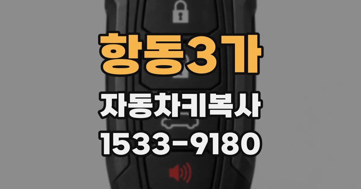 항동3가 자동차키복사