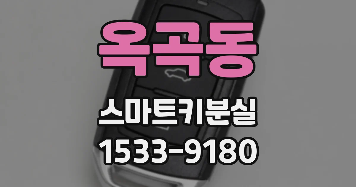 옥곡동 스마트키분실
