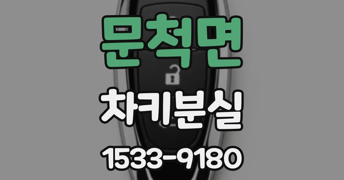 문척면 차키분실