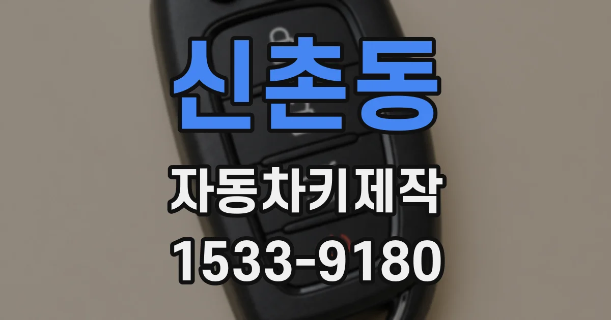 신촌동 자동차키제작