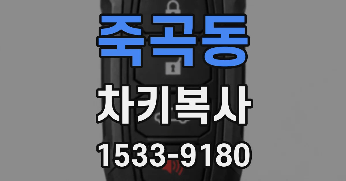 죽곡동 차키복사
