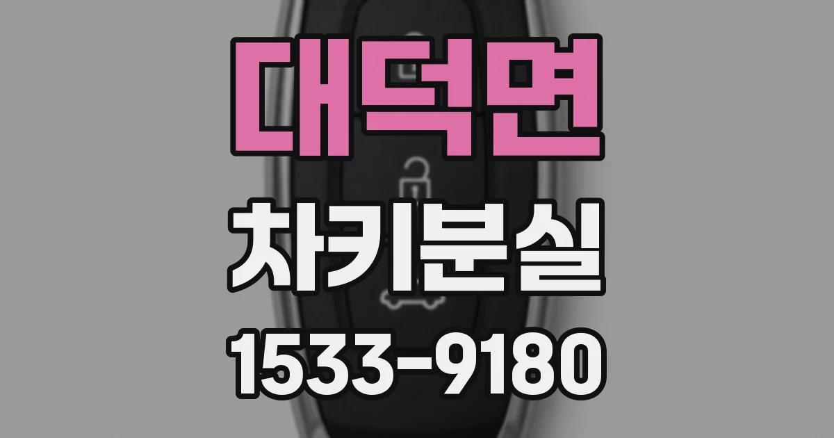 대덕면 차키분실