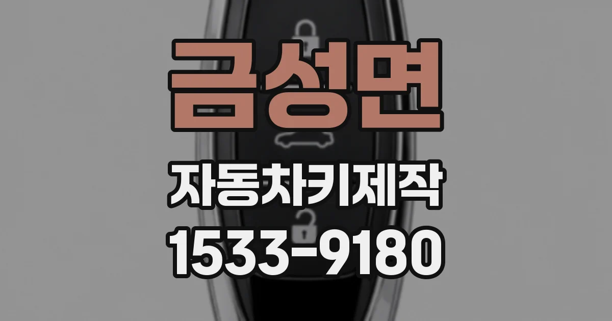 금성면 자동차키제작