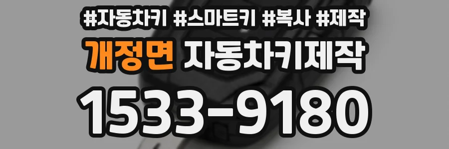 개정면 자동차키제작
