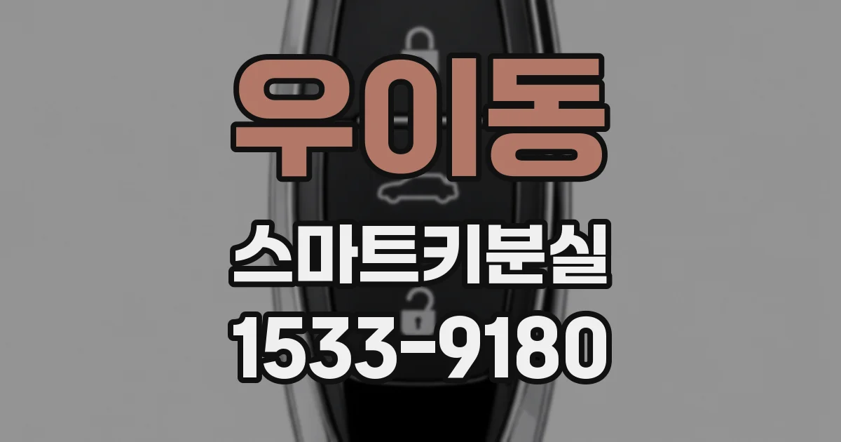 우이동 스마트키분실