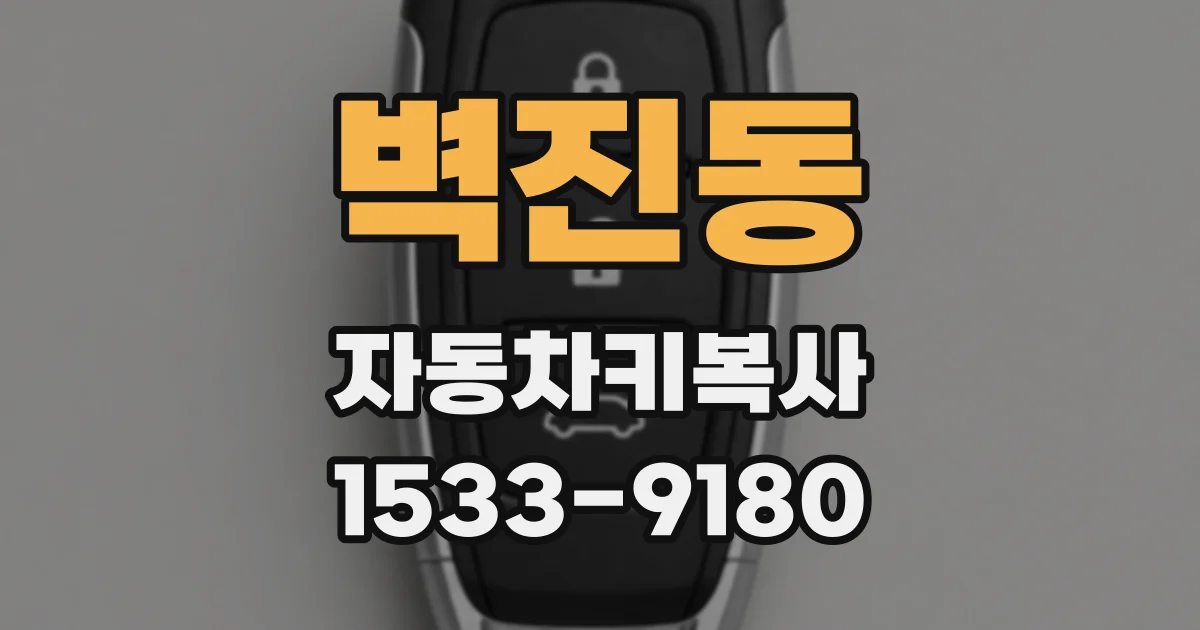 벽진동 자동차키복사
