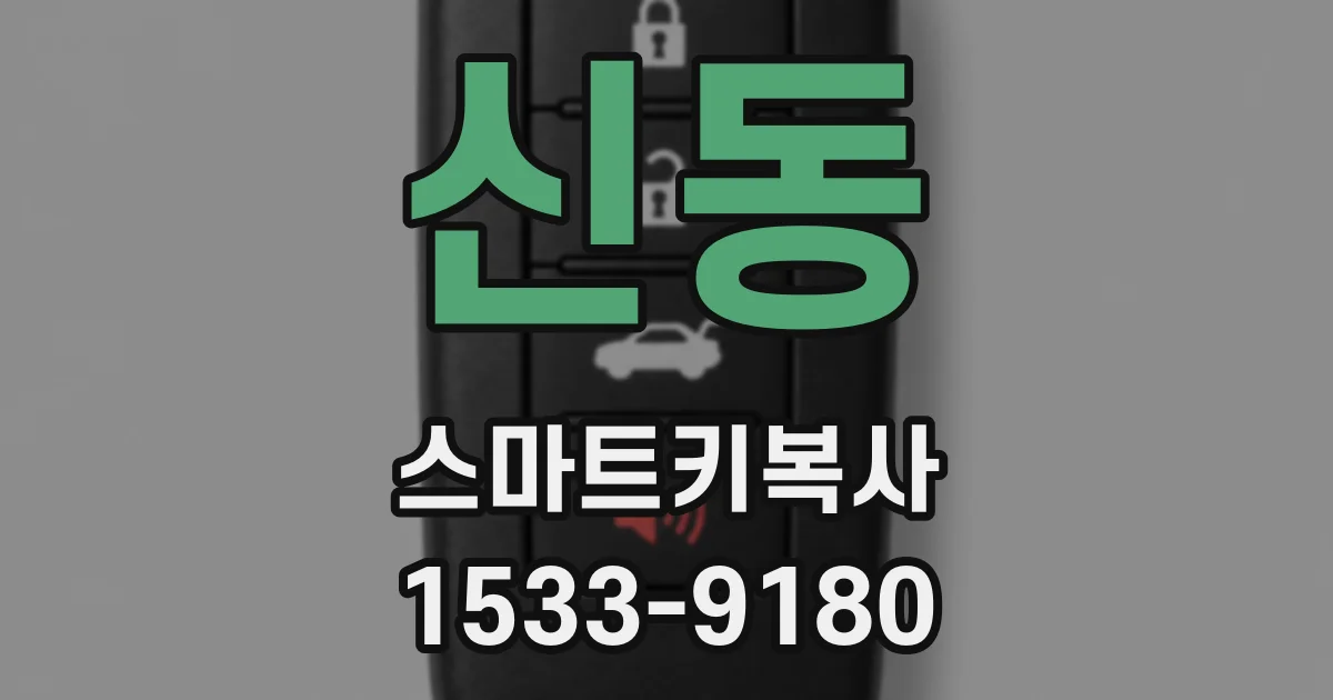 신동 스마트키복사
