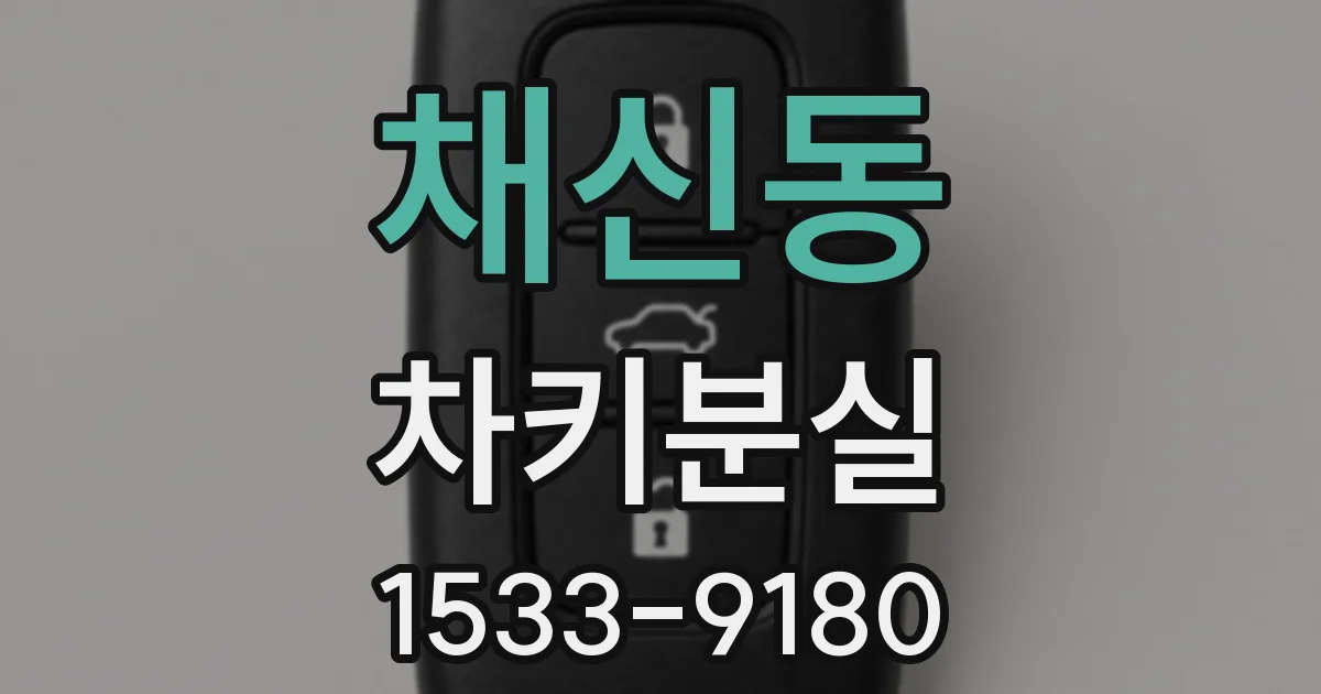 채신동 차키분실