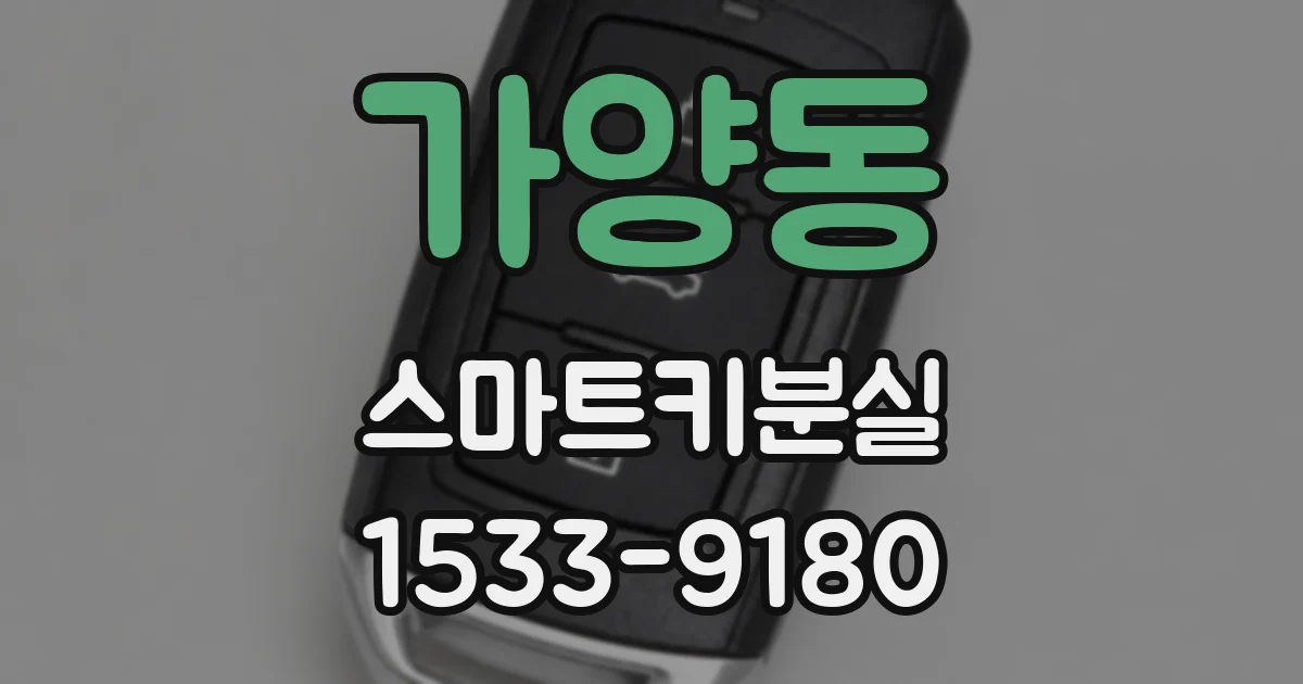 가양동 스마트키분실