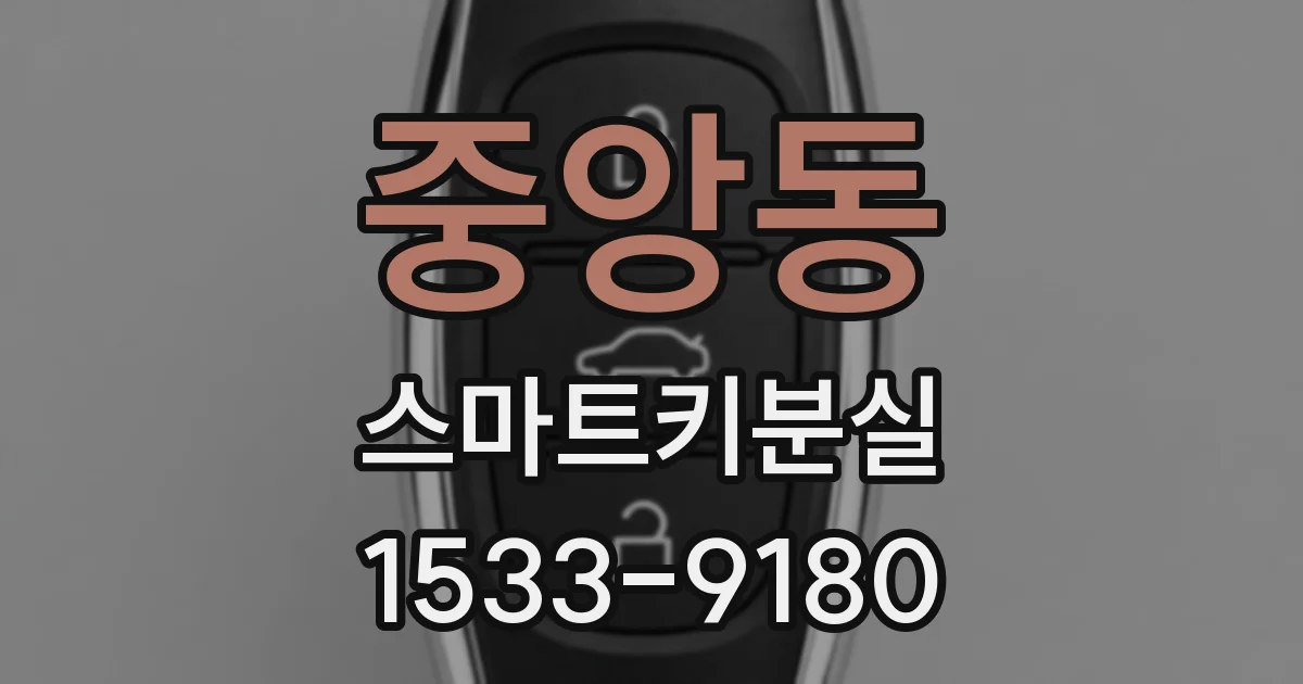 중앙동 스마트키분실